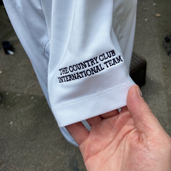 Nike Golf Polo type shirt. Size  large.  The Country Club International Team​ - Picture 3 of 8